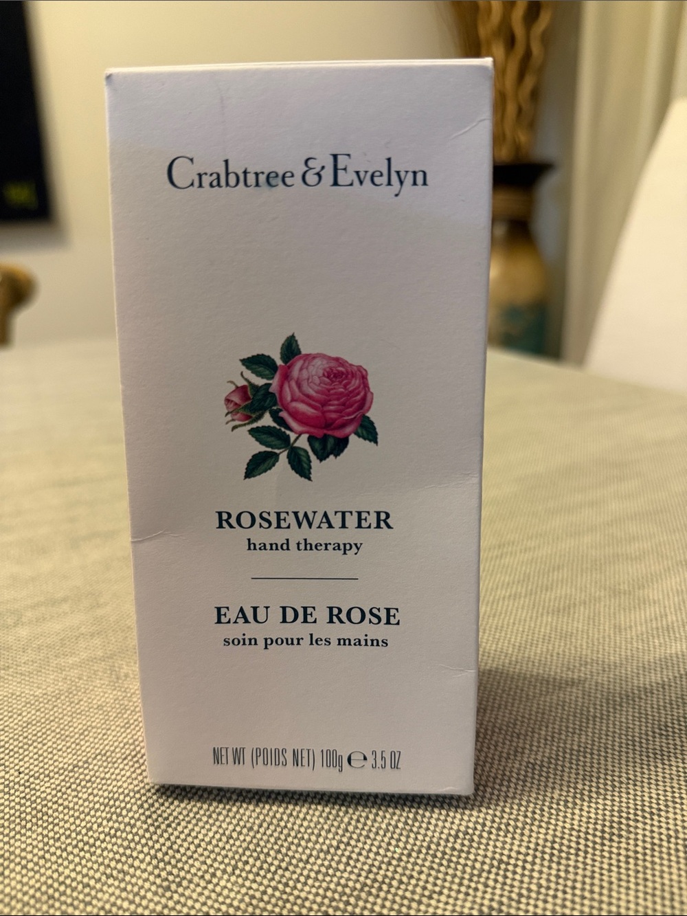 Crabtree & Evelyn Rosewater Hand Therapy - White & Pink